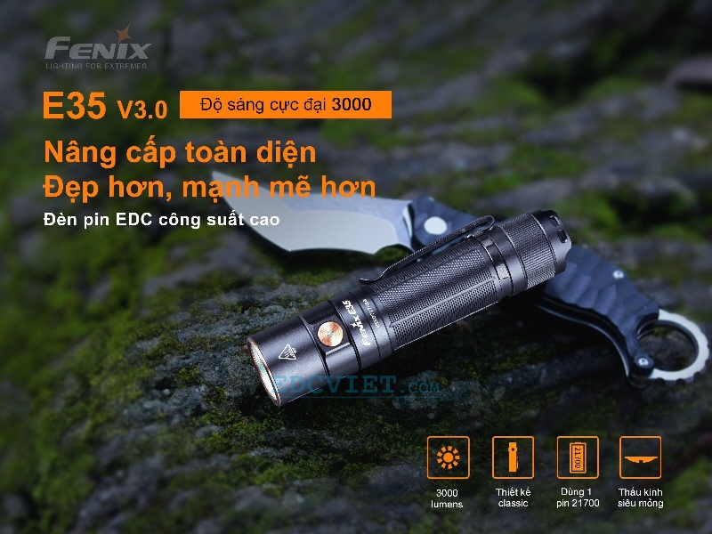 Đèn pin Fenix E35 V3.0